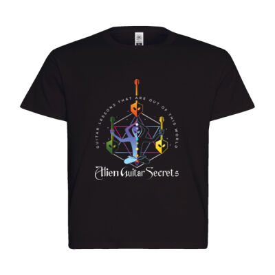 Alien Guitar Secrets Mens Essential Tee Thumbnail