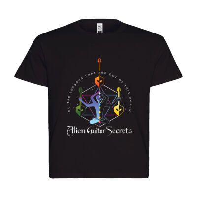 Alien Guitar Secrets Kids Essential Tee Thumbnail