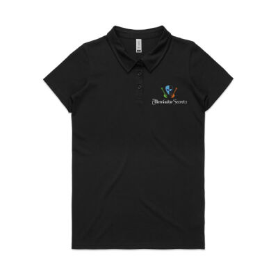 Alien Guitar Secrets Crest Women's Polo Shirt Thumbnail