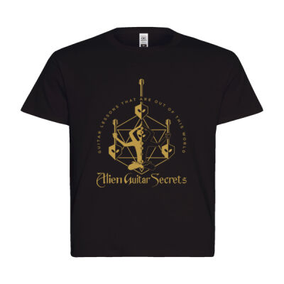 Alien Guitar Secrets Essential Tee Gold Thumbnail