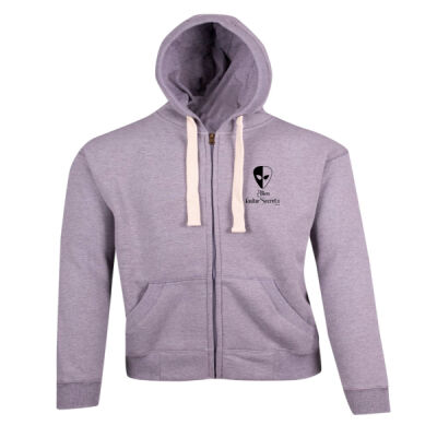 AGS Pickface MONO Black BRUSHED HEAVY ZIP FLEECE HOODIE - Brushed Heavy Zip Fleece Hoodie Thumbnail